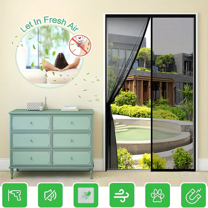 Magnetic Mesh Screen Door