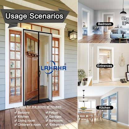 Magnetic Mesh Screen Door